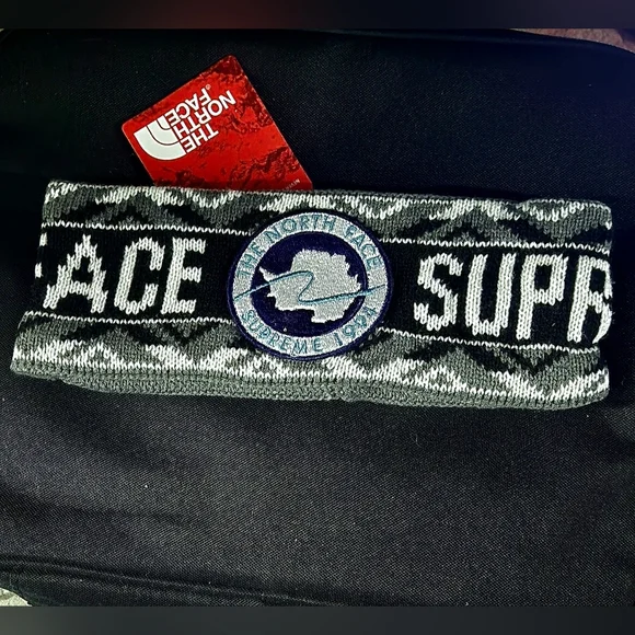 Ultra Rare 1994 Supreme X The North face Colab Headband - High Quality AF - - Picture 2 of 11